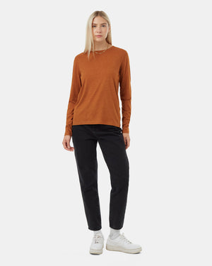 Brown-Women_s-Basic-Longsleeve-T-Shirt