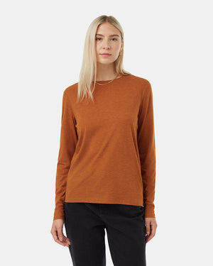 Brown-Women_s-Basic-Longsleeve-T-Shirt