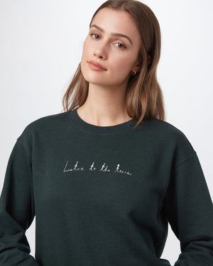 Green Women's Organic Cotton Sweatshirt