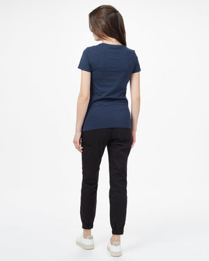 Blue Organic Cotton, Crew-Neck T-Shirt