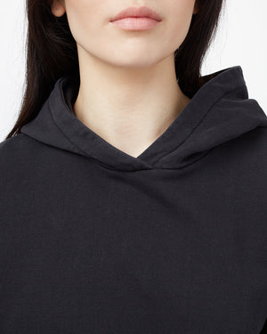 Black Women's Organic Cotton French Terry Hoodie