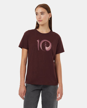 Burgundy-Recycled-Polyester-Graphic-T-Shirt