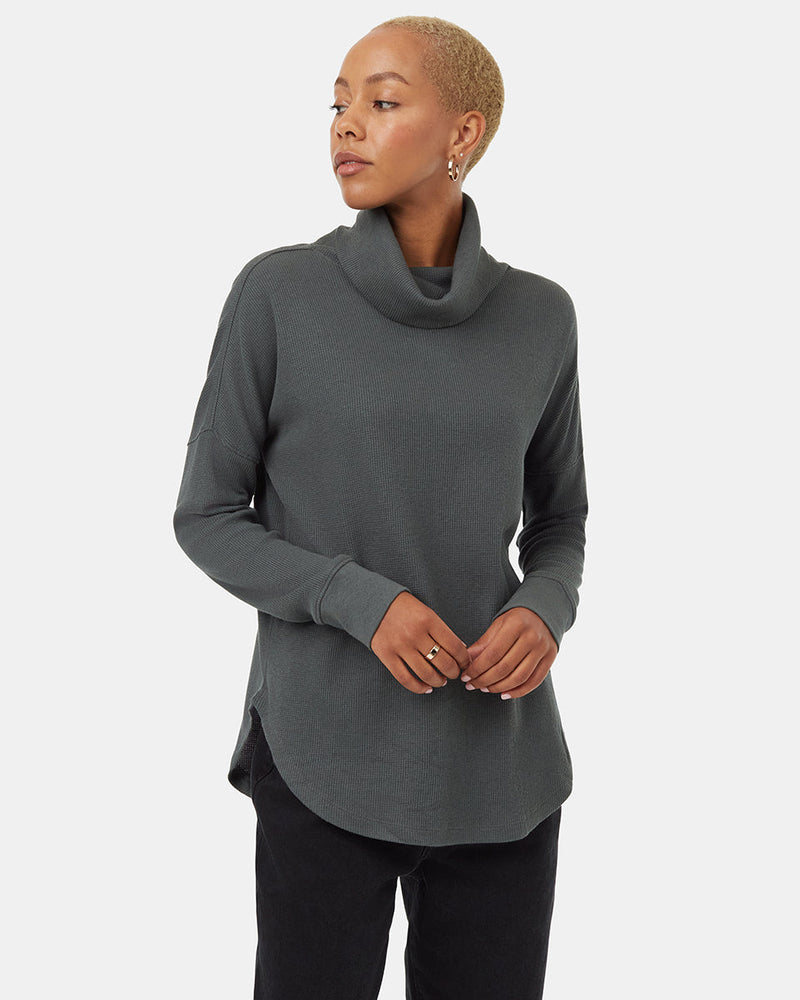 Green-Women_s-WaffleKnit-Sweater