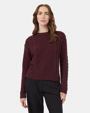 Burgundy-Women_s-Knit-Wool-Ribbed-Jumper