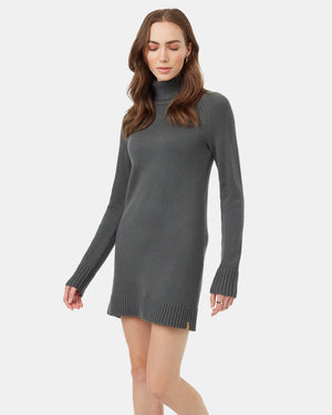 Green-Women_s-Turtleneck-Sweater-Dress