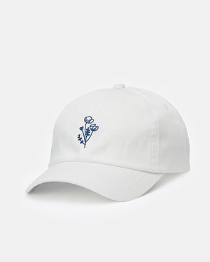 White Adjustable Graphic Dad Hat