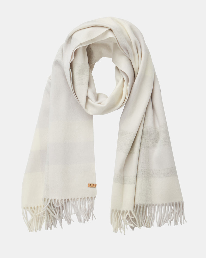 White_Grey_Plaid_Scarf