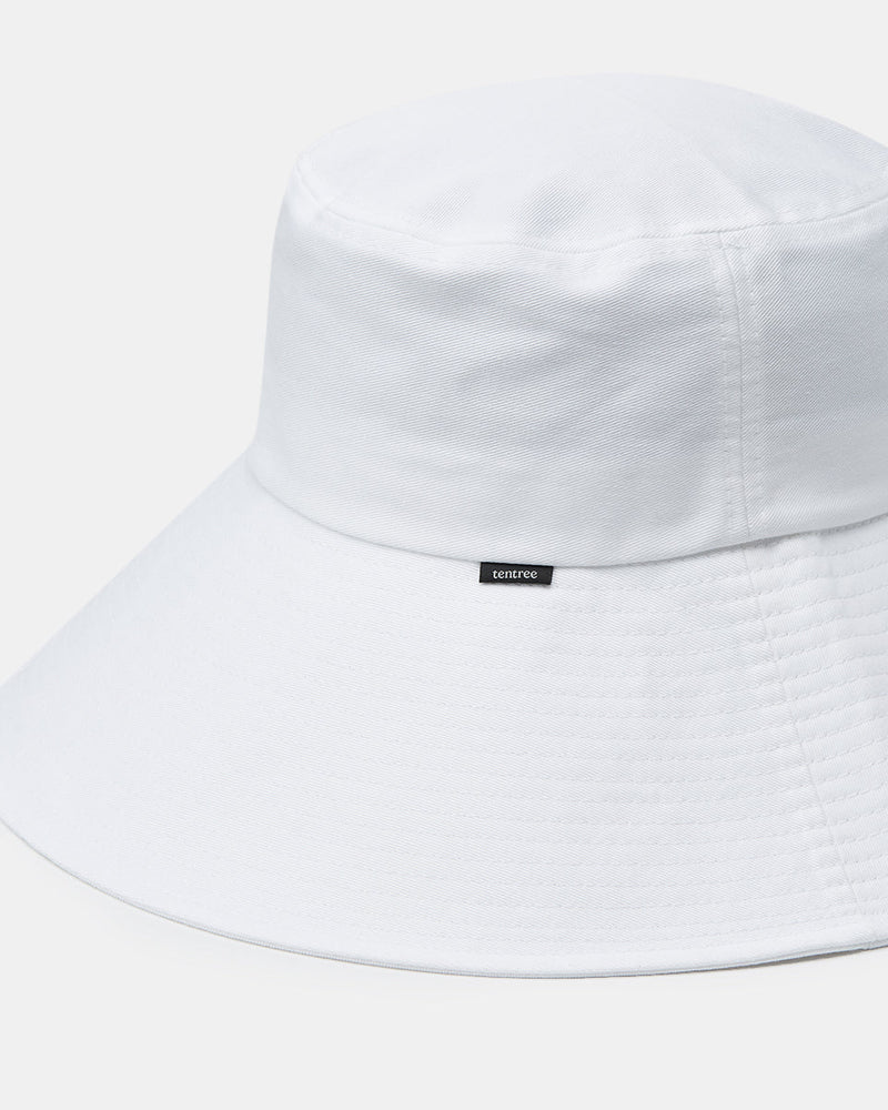 White Organic Cotton Bucket Hat