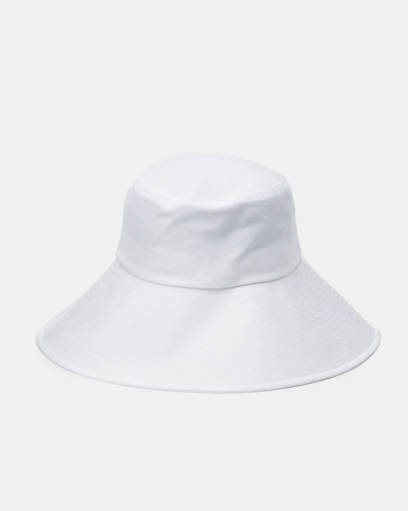 White Organic Cotton Bucket Hat