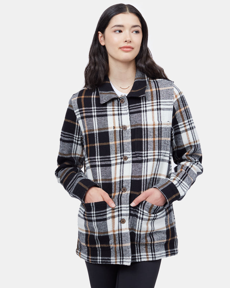 White Women's Organic Cotton Shacket
