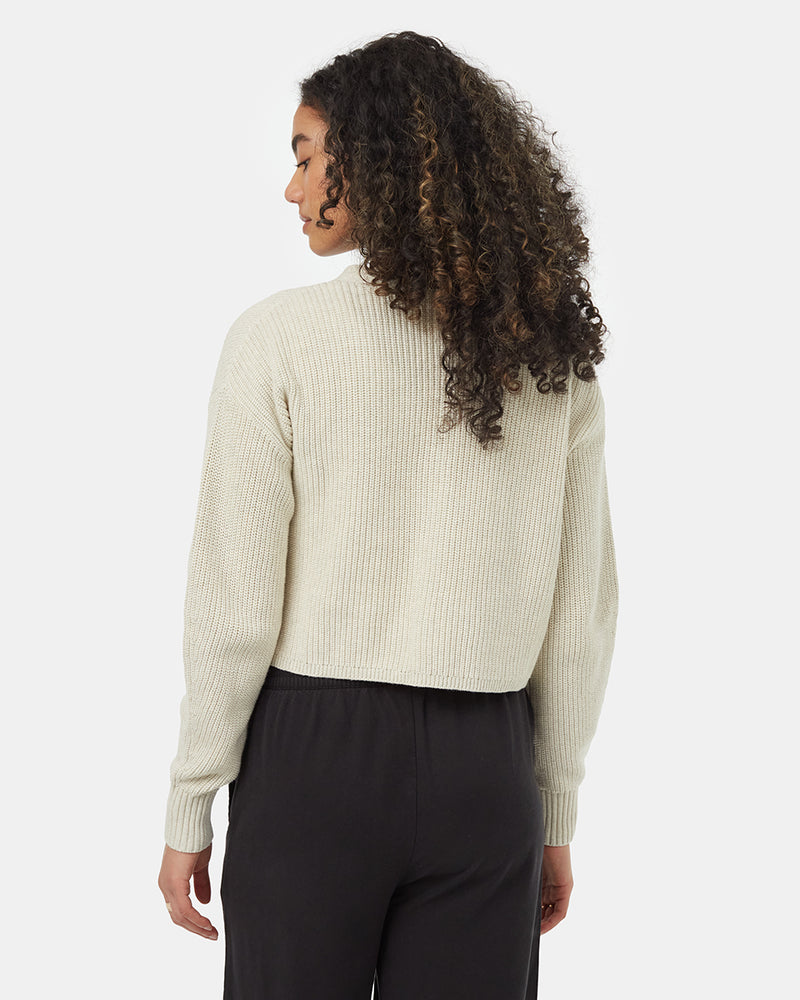 White-Womens-Knit-Button-Cardigan