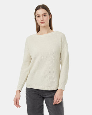 White-Womens-Organic-Cotton-Knit-Sweater