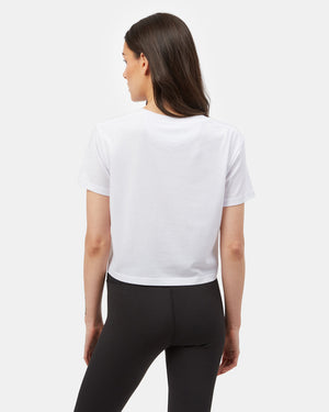 White Graphic Oversized Tee