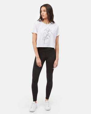 White Graphic Oversized Tee