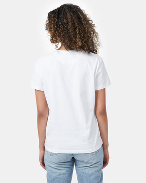 White Organic Cotton Crew Neck T-Shirt