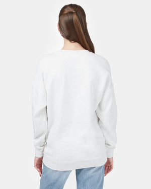 White Women's Graphic Eco-Friendly Pullover