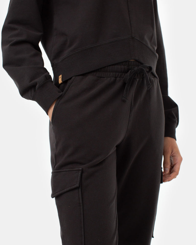 Womens-black-Organic-Cotton-Jogger-Sweatpants