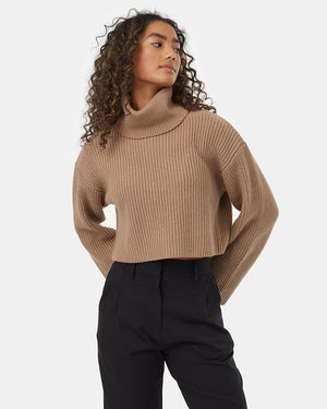 Womens_Brown_Turtleneck_Sweater