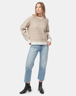 Women's Stripe Eco-Friendly Sweater