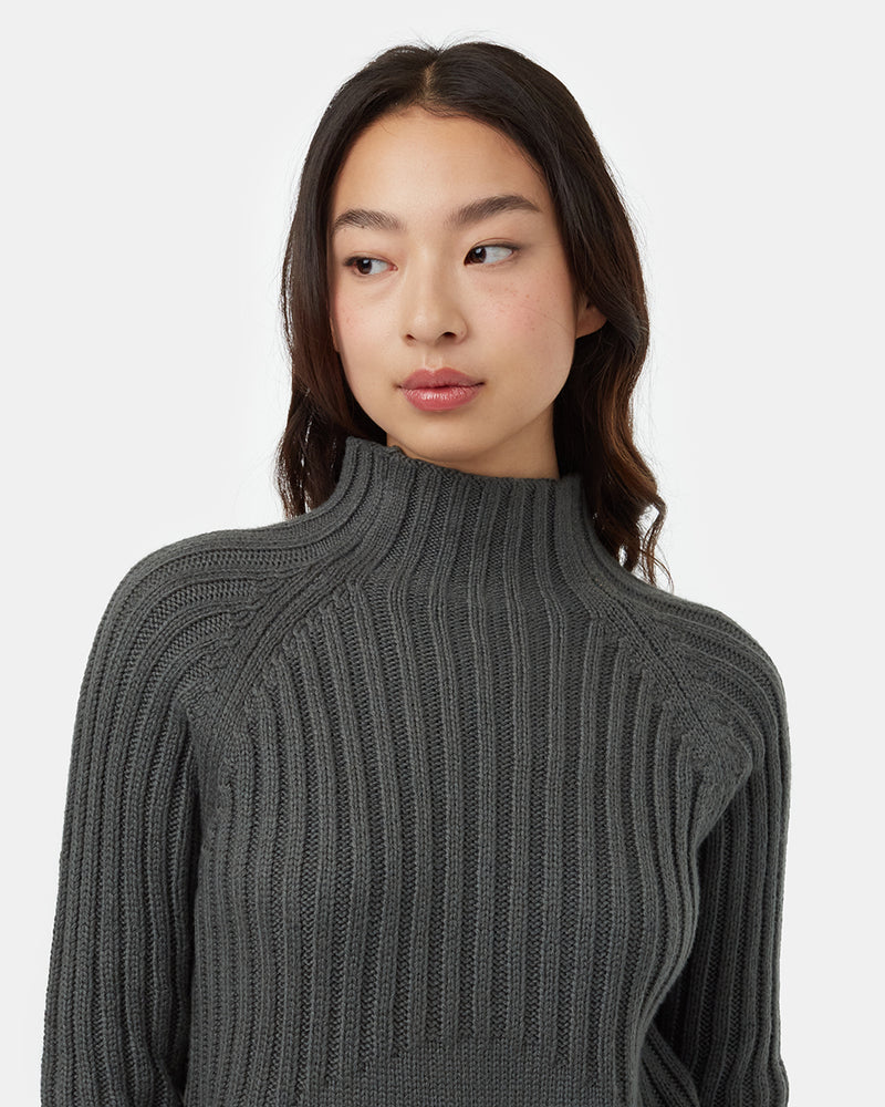   Womens-Mock-Neck-Knit-Sweater