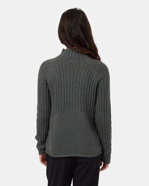    Womens-Mock-Neck-Knit-Sweater