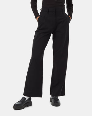 Black Women's REPREVE® Wide Legged Pants