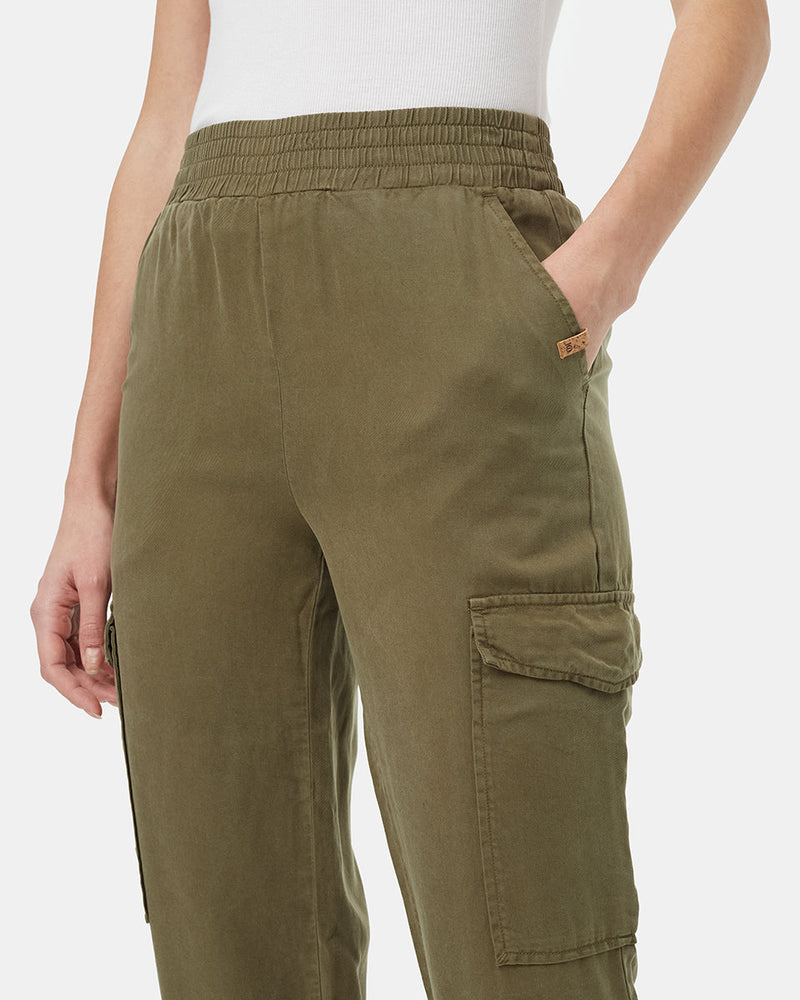 Womens_Green_Tencel_Joggers