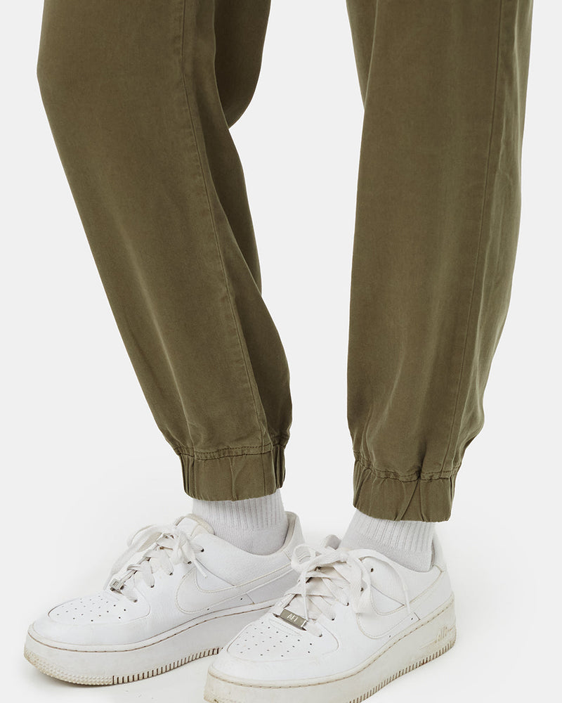 Womens_Green_Tencel_Joggers