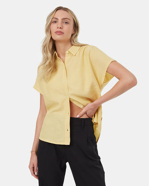 Yellow-Womens-Hemp-Dolman-Top