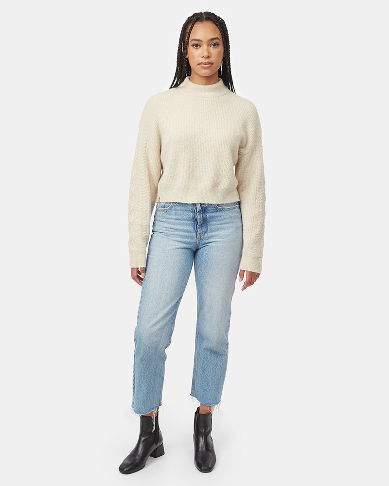 Women's Recycled Nylon High-Neck Sweater