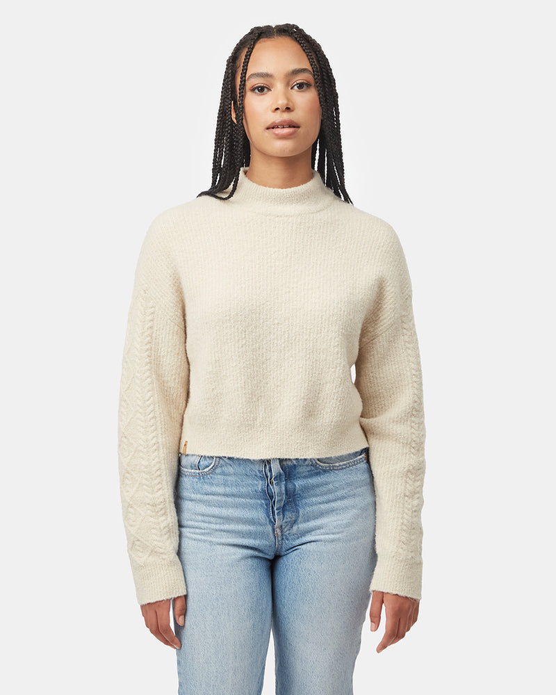 Women's Recycled Nylon High-Neck Sweater