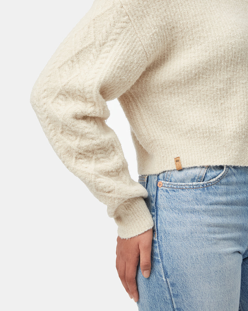Women's Recycled Nylon High-Neck Sweater