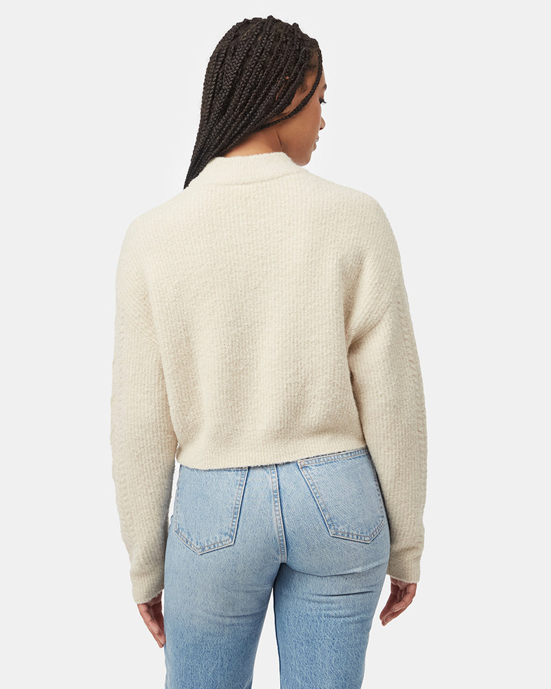Women's Recycled Nylon High-Neck Sweater