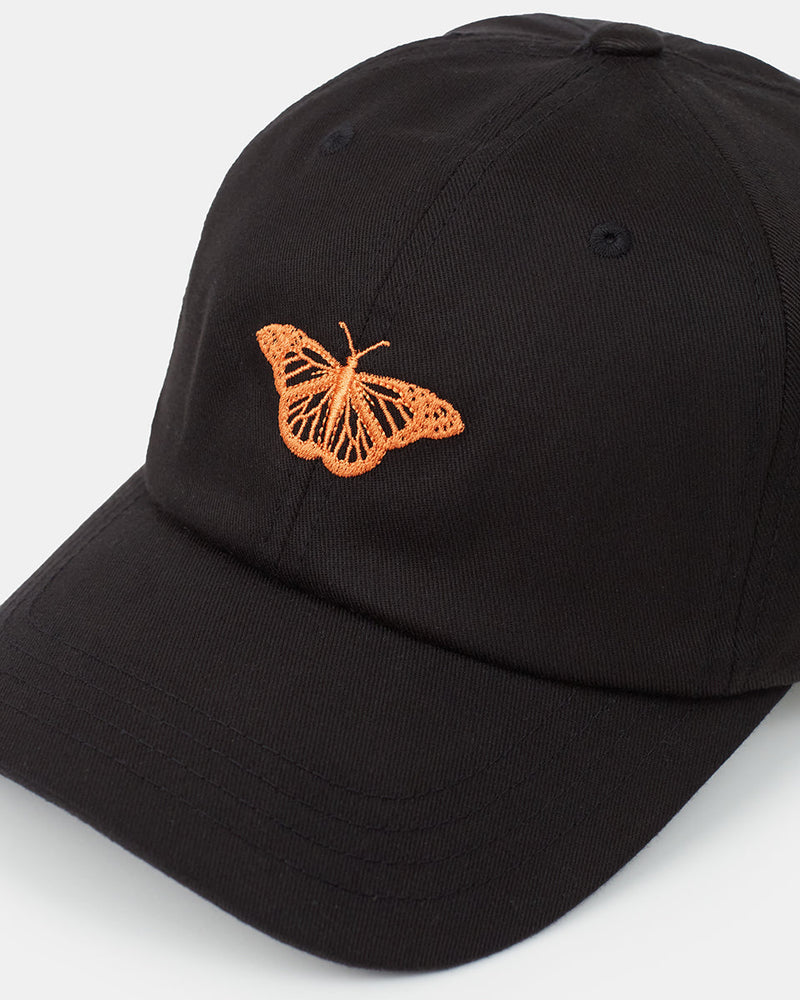 black_butterfly_baseball_hat