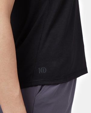 Black Women's Recycled Polyester Tank