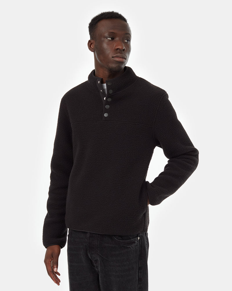 Men's Recycled Polyester Fleece Button-Up