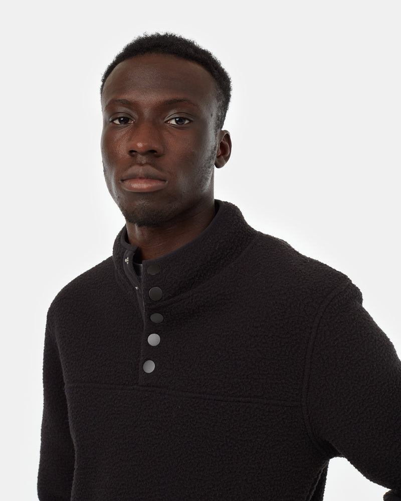Men's Recycled Polyester Fleece Button-Up