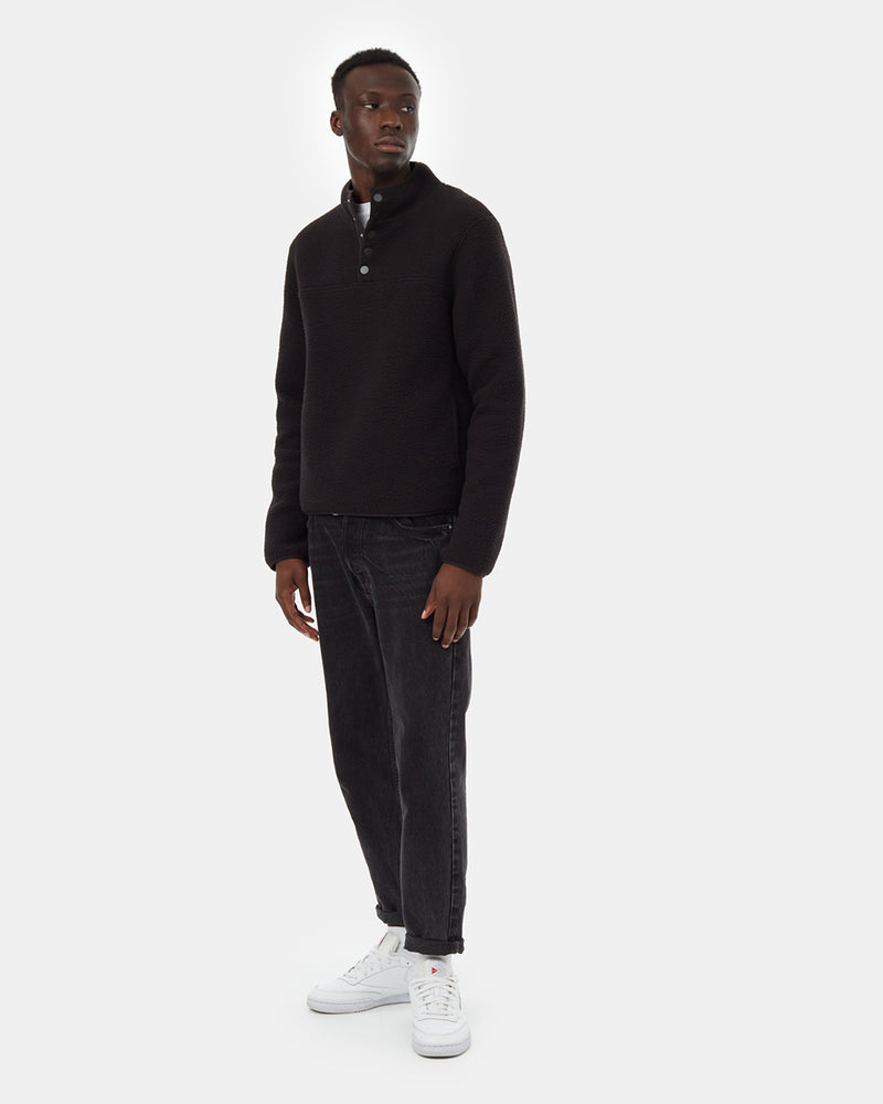 Men's Recycled Polyester Fleece Button-Up