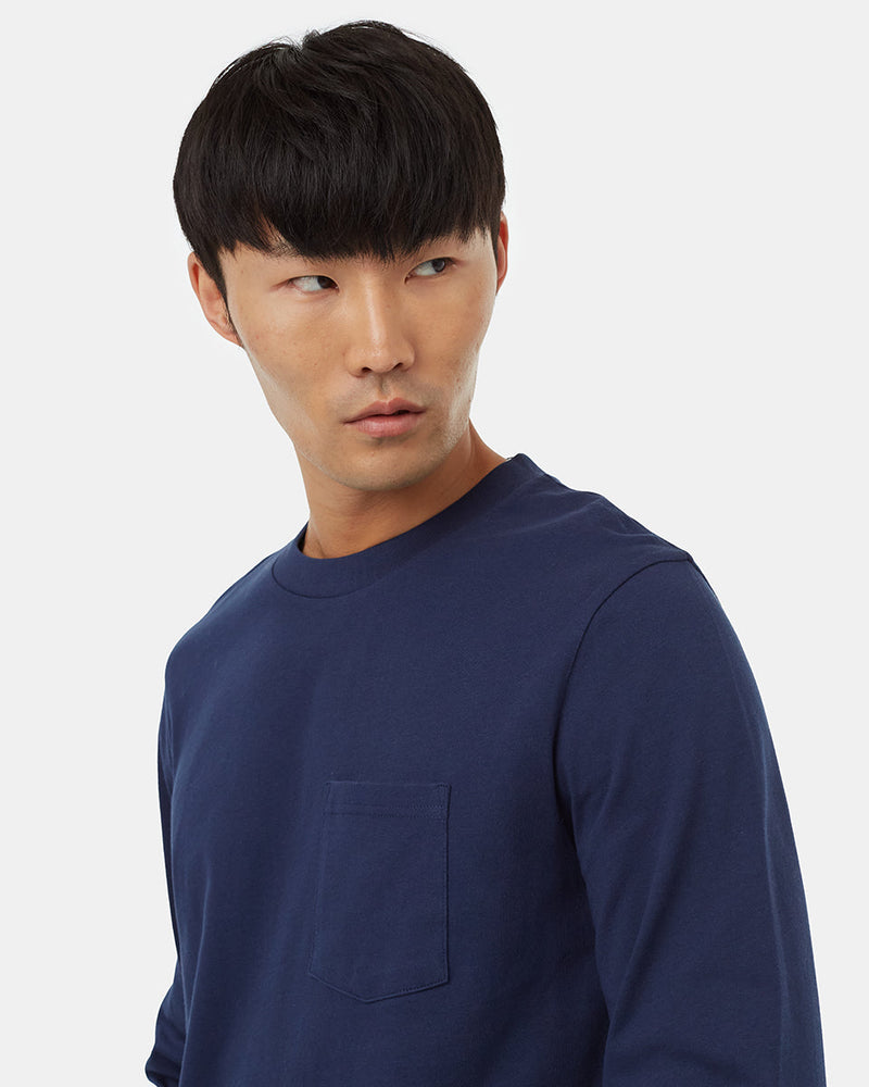 Men's Basic Pocket Longsleeve T-Shirt