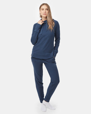 Women's Cowl Neck Fleece Hoodie