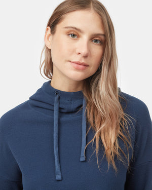 Women's Cowl Neck Fleece Hoodie