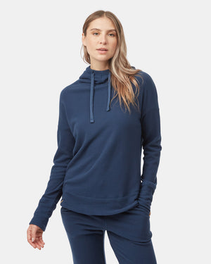 Women's Cowl Neck Fleece Hoodie