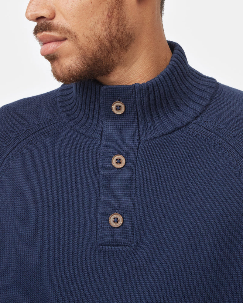 Men's Button Knit Jumper