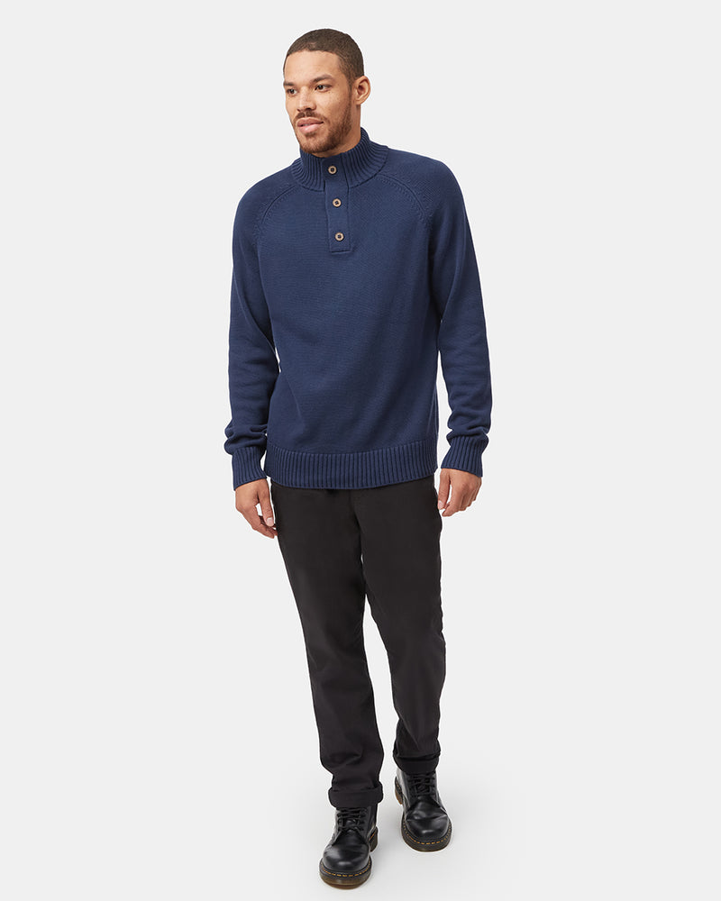 Men's Button Knit Jumper