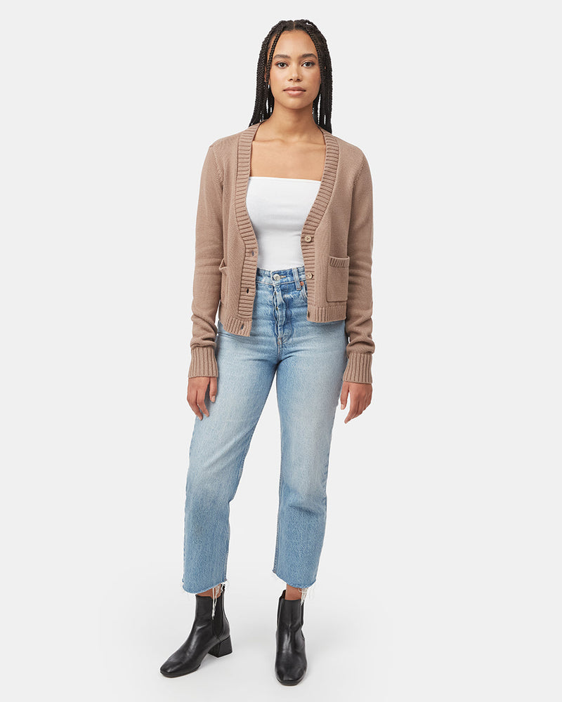 Women's Knit Button Cardigan Sweater