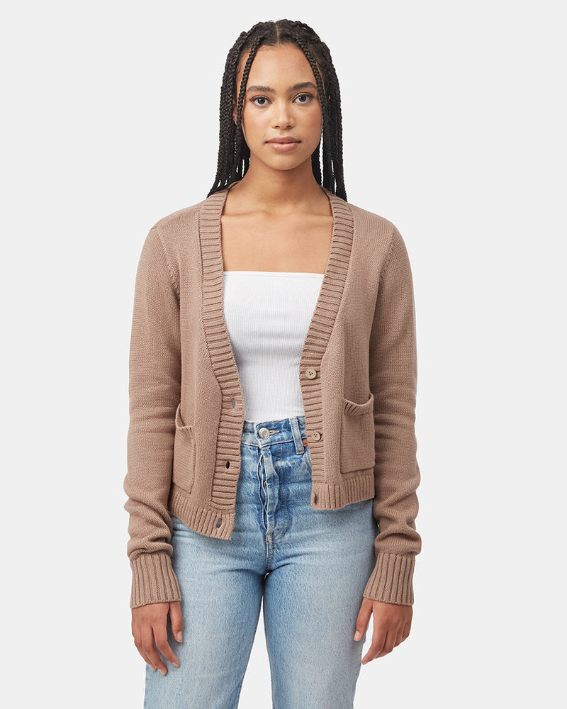 Women's Knit Button Cardigan Sweater