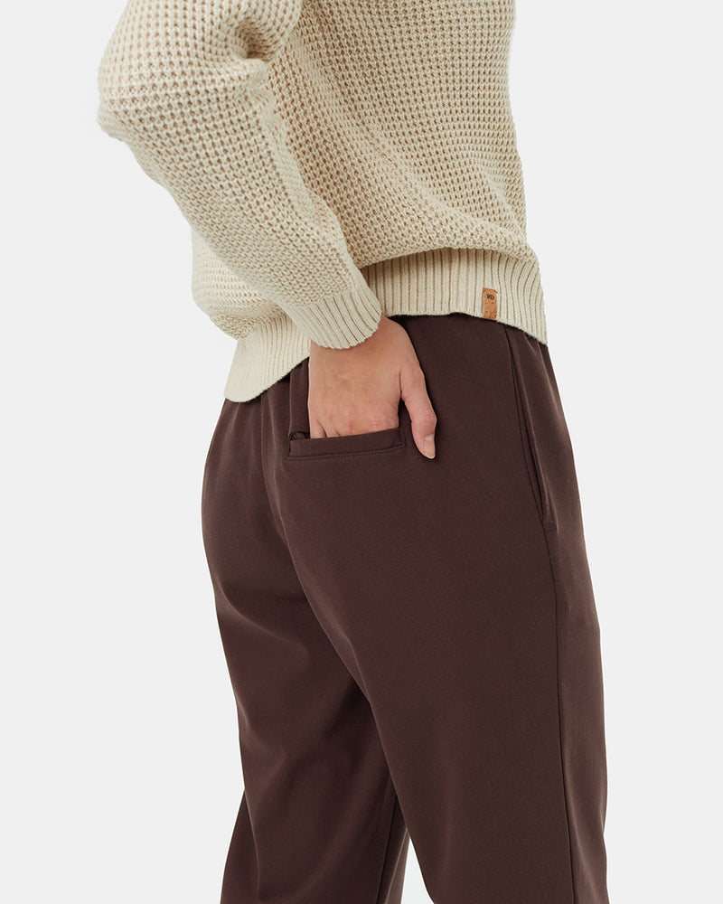 Brown Women's Eco-Friendly High-Rise Pants