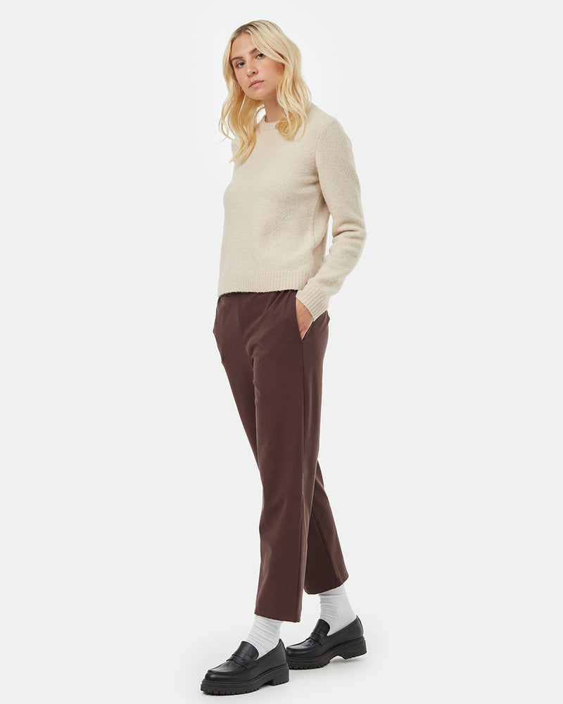 Brown Women's Eco-Friendly High-Rise Pants
