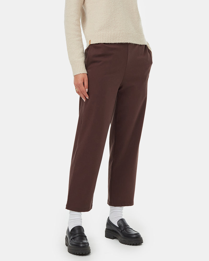 Brown Women's Eco-Friendly High-Rise Pants