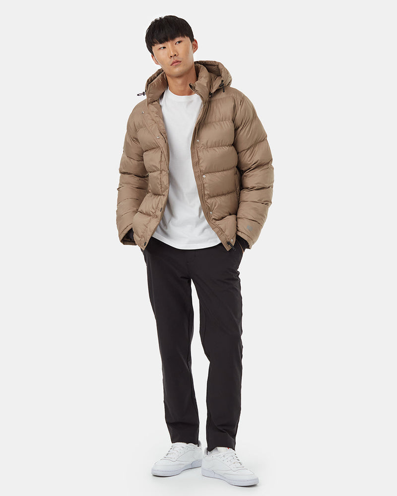 Water-Resistant Mid-Length Puffer Jacket